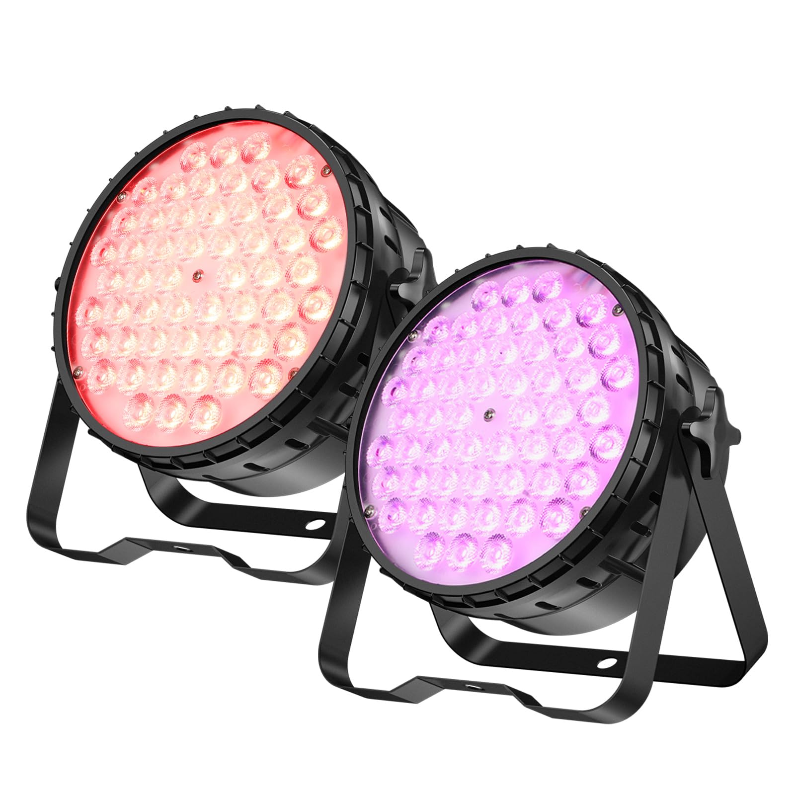 Betopper 1 54X4w Rgbw Led Par Stage Light, High Cri Ra>90, 5000Lm Dj Uplight With Dmx 4/8Ch, Sound Activated, Auto & Master-Slave, For Wedding, Church, Studio & Live Show，2 Pack