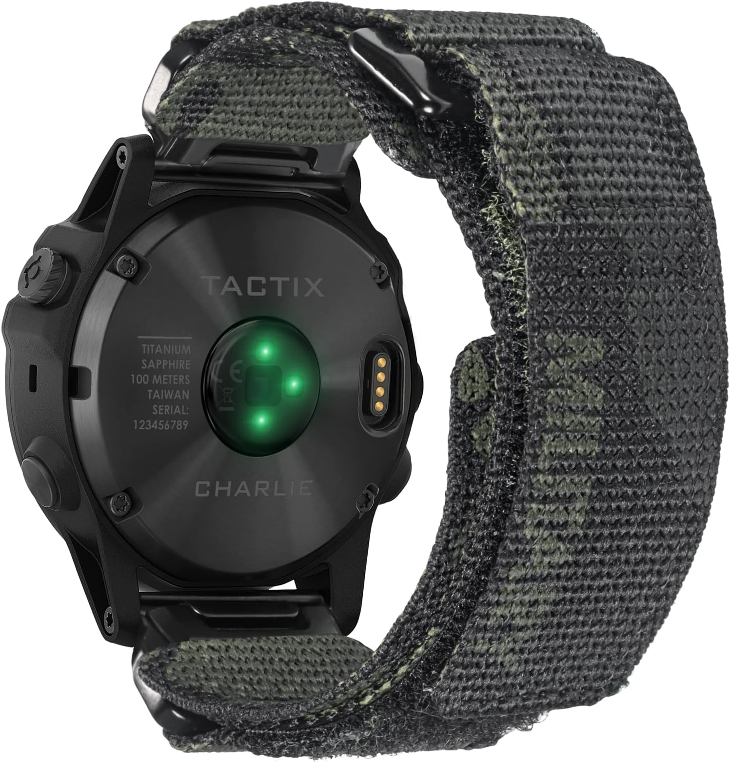 Compatible With Garmin, Watch Band, Camouflage Super Rugged Nylon Sports Strap With Woven Loop Design, For fēnix/Forerunner/Vivoactive/Approach/MARQ/quatix/D2 Series Tough Replacement Band For Men