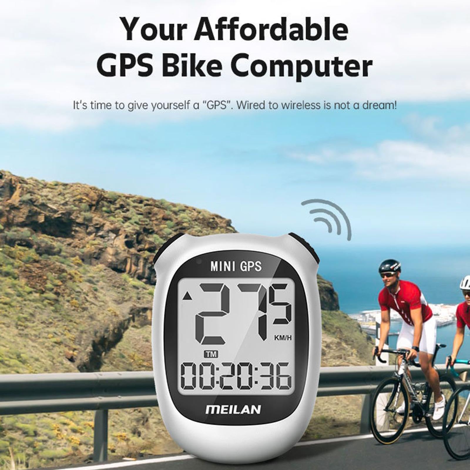 Computer da bicicletta GPS con tachimetro e chip GPS ad sensibilità integrato e posizionamento globale rapido per un preciso Computer da bicicletta