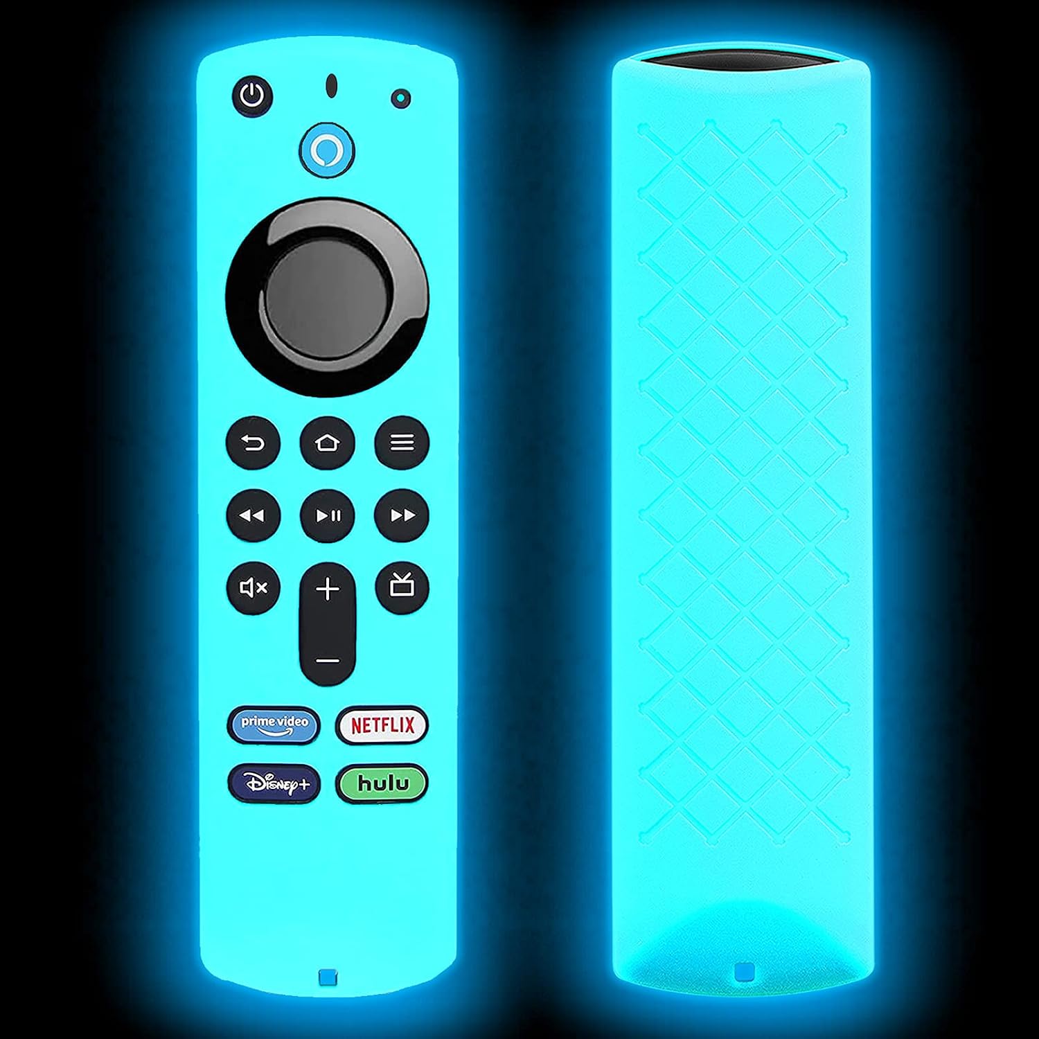 Firestick Remote Cover, Firestickremote TV Remote Skin Sleeve Glow in The Dark Sky Blue