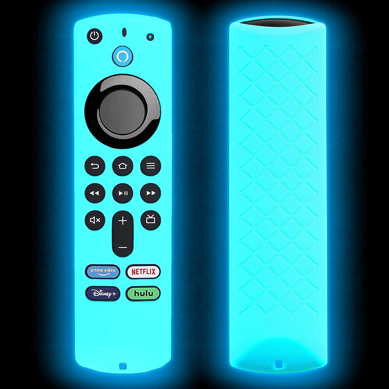 Firestick Remote Cover, Firestickremote TV Remote Skin Sleeve Glow in The Dark Sky Blue