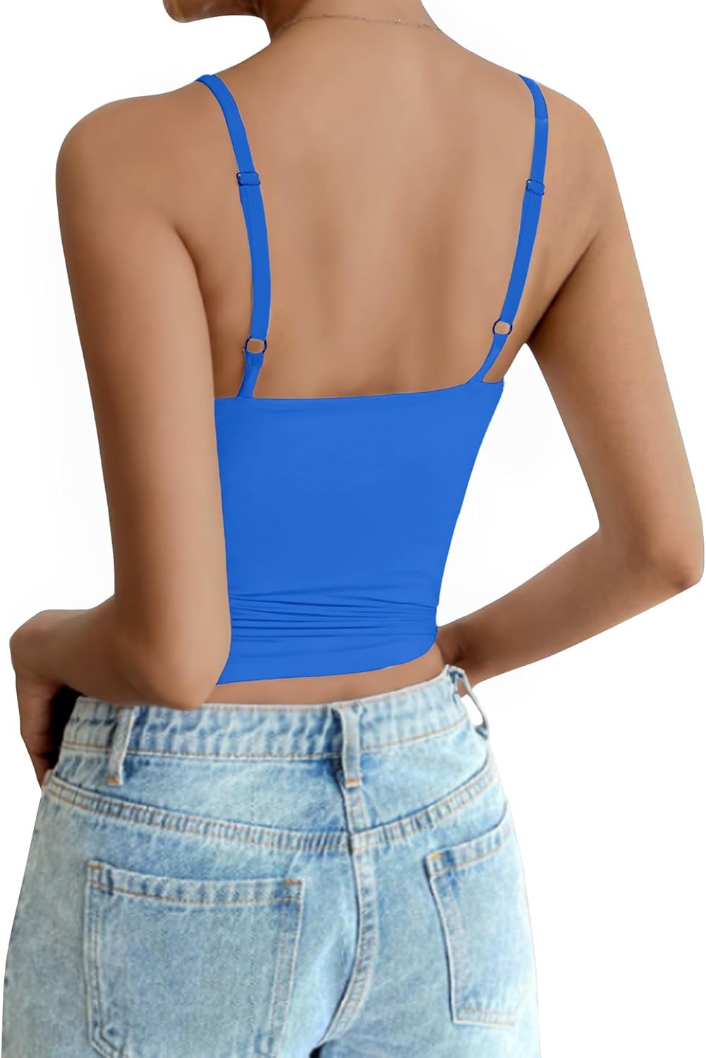 AURUZA Tank Tops for Women, Camisole Tops Double Lined Sleeveless Going Out Summer Tops Basic Spaghetti Strap Cami Shirts - Image 6