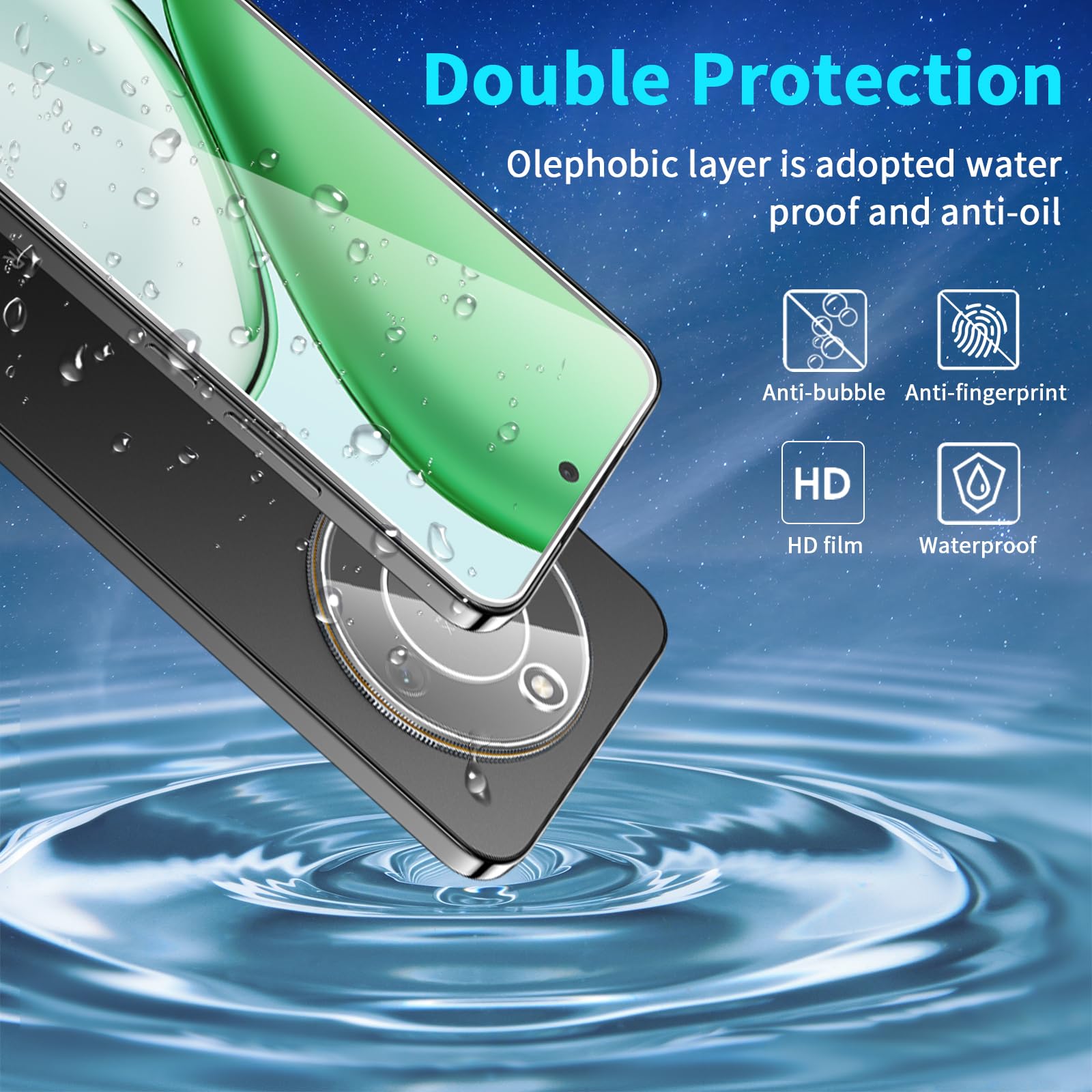 Pellicola in VETRO TEMPERATO per HUAWEI HONOR 9 LITE Proteggi Schermo