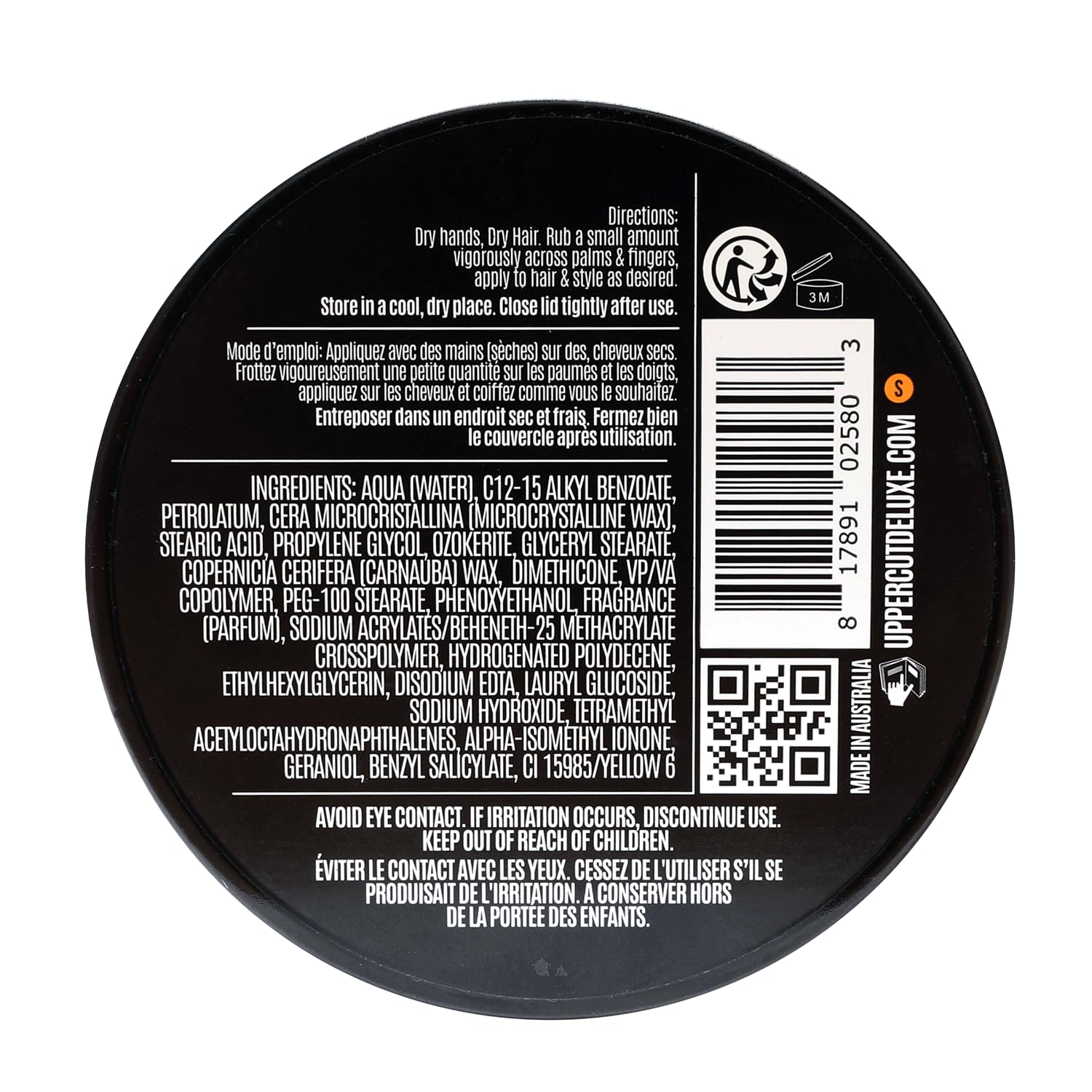 Uppercut Deluxe, Texture Cream, Re-workable, Pliable Hold, Natural Finish, Texture Cream For Men 100g, 100 g (Pack of 1) - Image 3