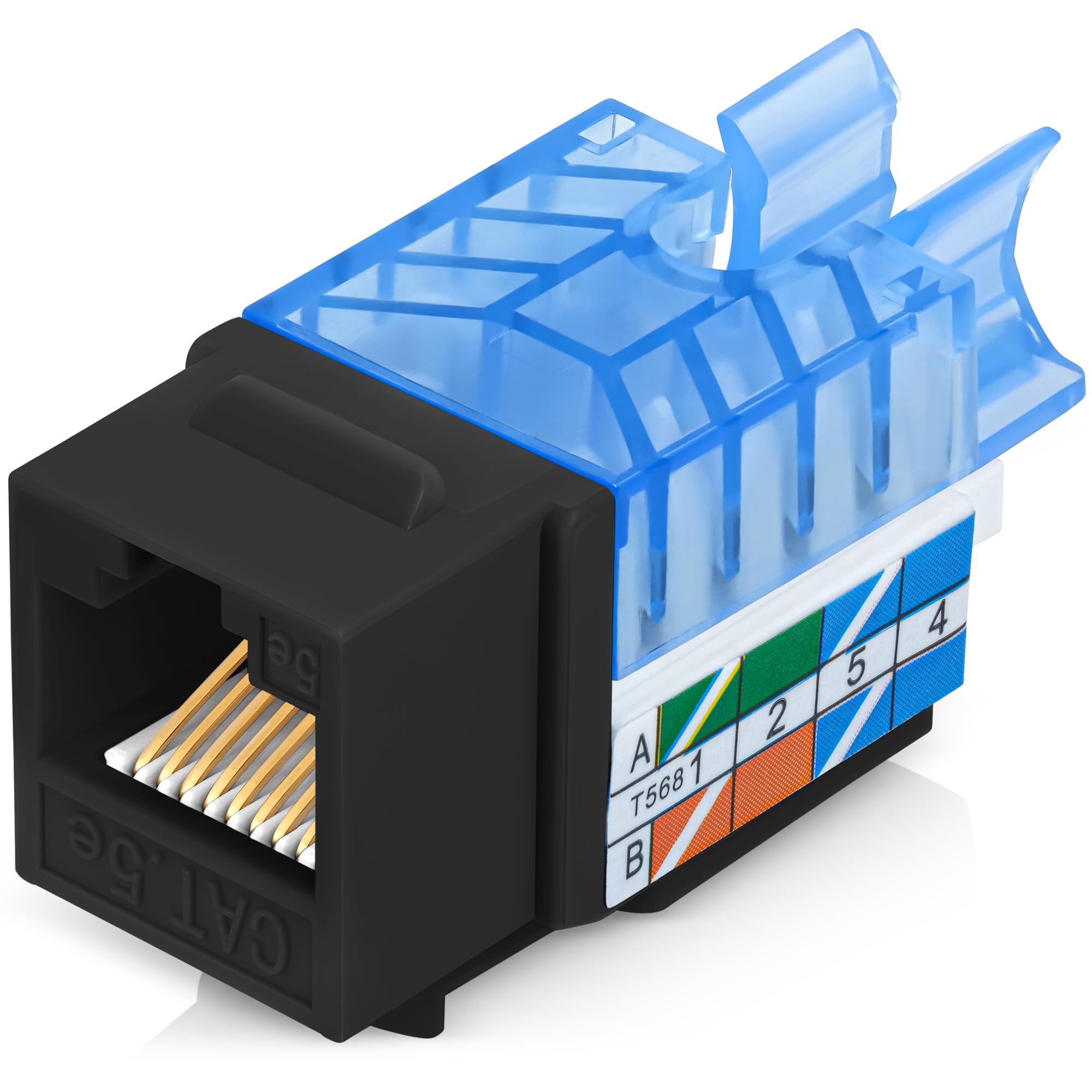 Everest 45° Cat5e Keystone Jacks (50-Pack) Buy Everest 45° Cat5e Keystone Jacks (50-Pack)