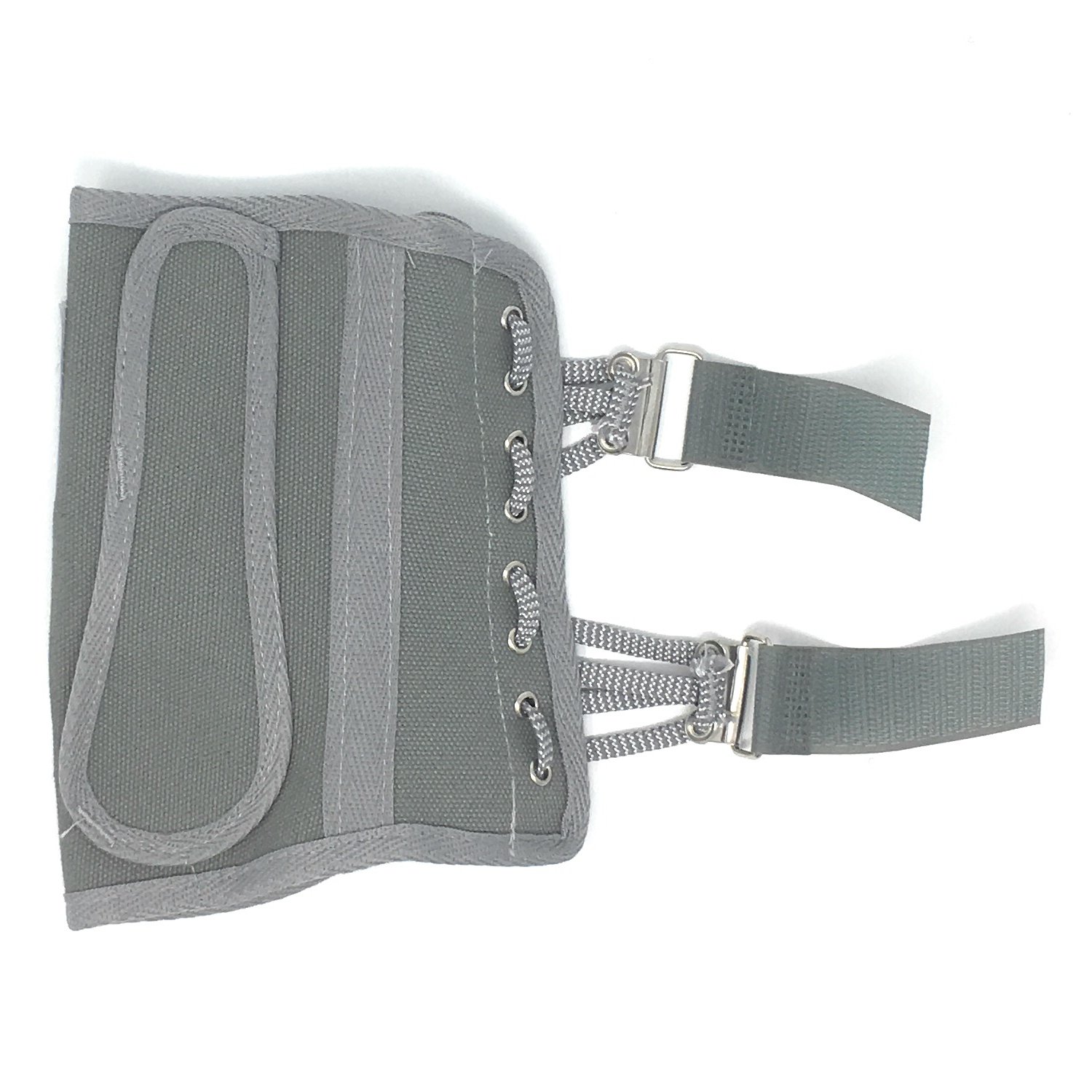 OTC Wrist Splint, Cock-Up Lacing, Canvas, ProChoice, Grey, Medium (Left Hand)