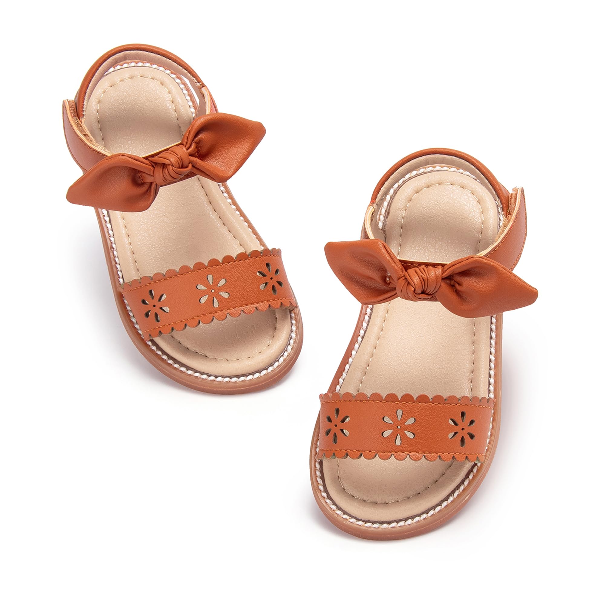 Otter MOMO Toddler Little Flower Girl Sandals Princess Dress Shoes Wedding