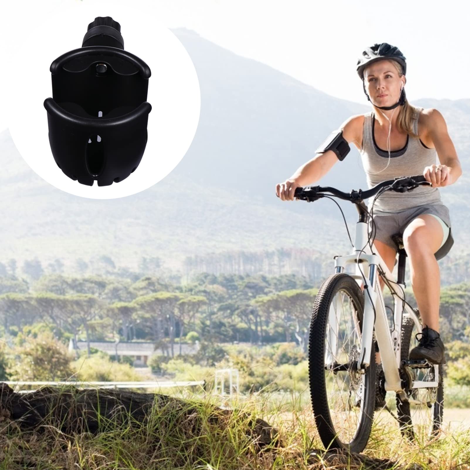 Toddmomy 2 Pièces Porte Gobelet pour Poussette Support Rotatif pour Bouteilles Eau et Biberons Accessoire Pratique pour Déplacements Faciles