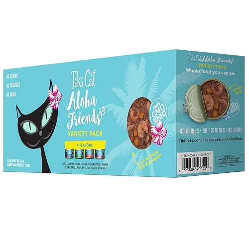 Tiki Pet Foods Cat Aloha Variety Pet Food (12 Pack), 3 oz - 85 g (Pack of 12)