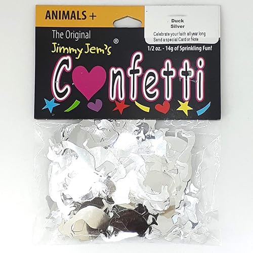 Miniatura 2 de Confeti Duck Silver - Paquete al por menor #9719 QS0