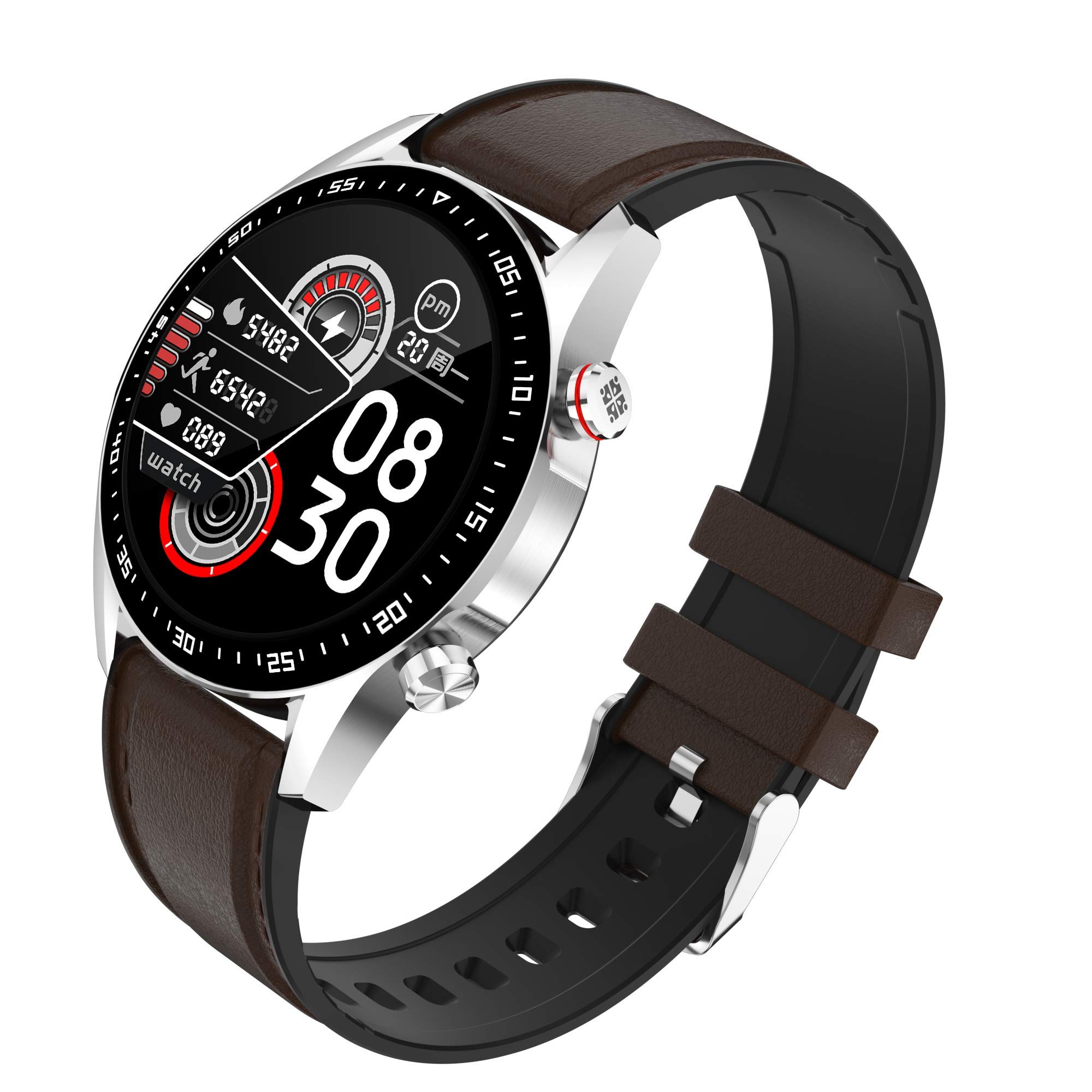 Smart Watch for Men (Make call and answer), Fitness Tracker Mens with Blood Pressure Monitor Heart Rate Sleep Compatible with iOS and Android Phones Waterproof Pedometer Calorie Counter Running