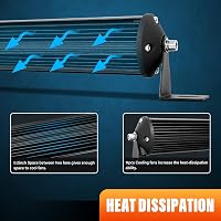RIGIDON 50 cm-es LED Fénysáv 180W - Vízálló Alumínium Kiegészítő Világítás Terepjárókhoz, Teherautókhoz, Traktorokhoz, 12/24V, 6000K 6