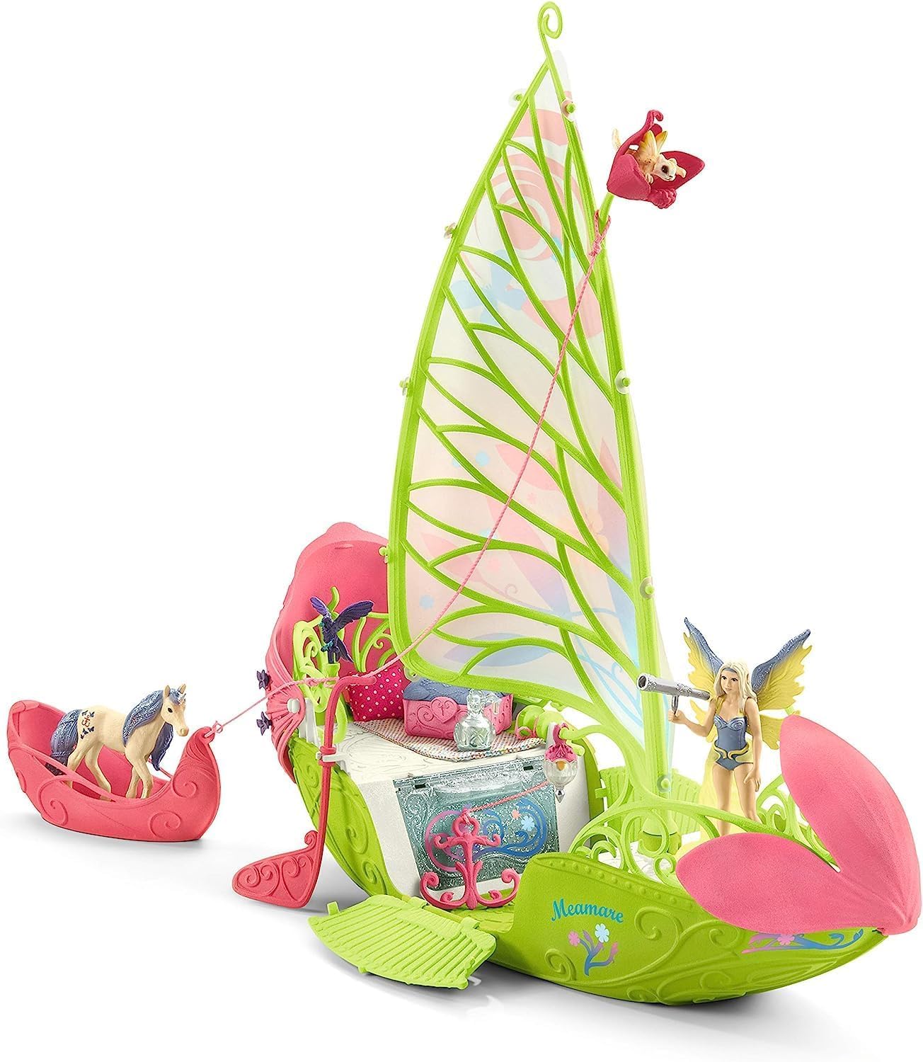 Schleich BAYALA | Bateau Fleuri Magique de Sera 42444 | 40 pièces