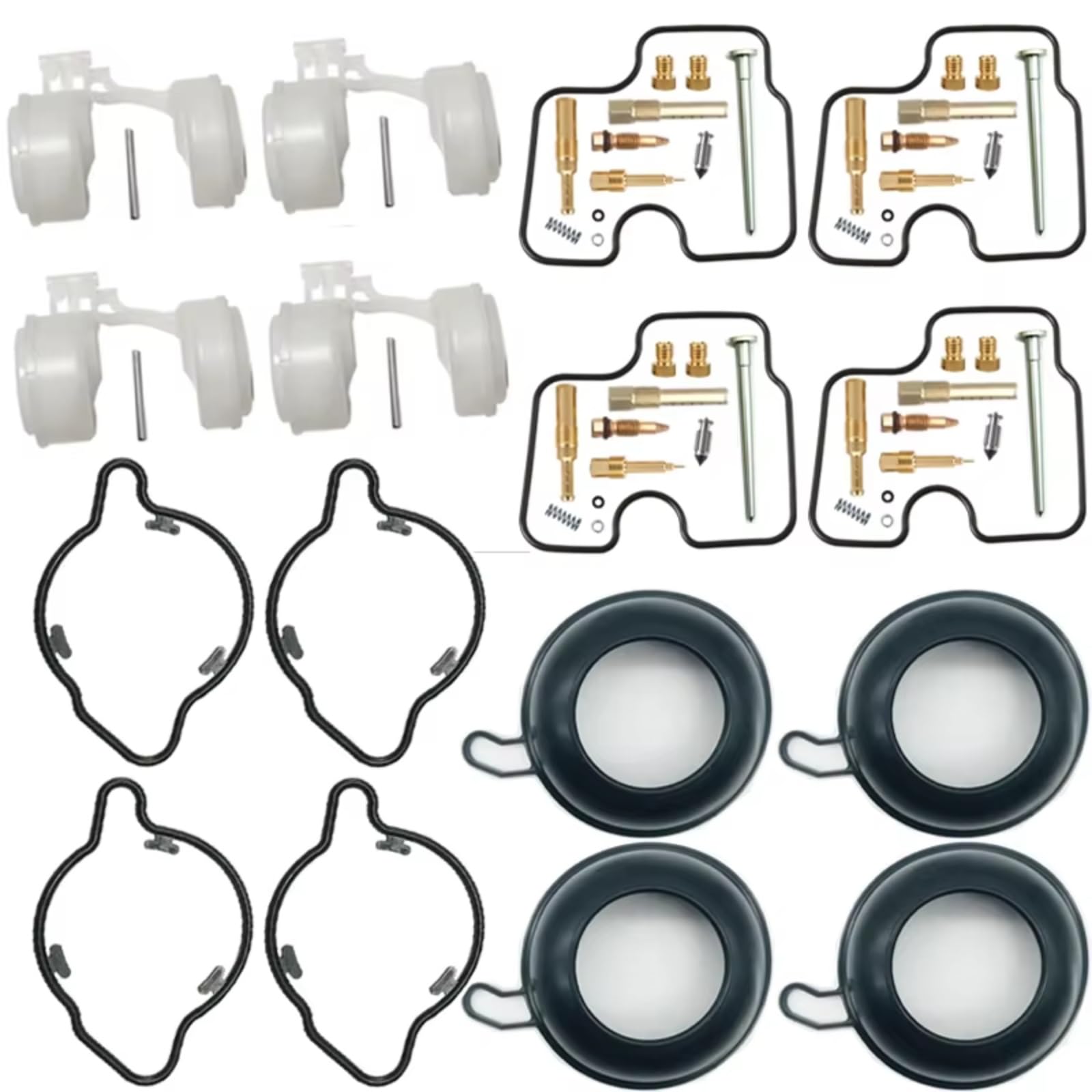Kit De Reparación De Carburador De Motocicleta para VFR750F 1986-1997 VFR 750 F VFR750 Juego Reconstrucción Kit de ReconstruccióN Carburador(Set 2)