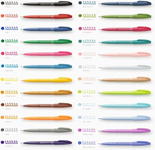 Miniatura 7 de Pentel SES15C-24ST - Bolígrafo táctil con pincel, juego de 24 colores