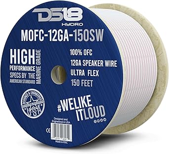 DS18 MOFC-12GA-150SW 150' High Performance Marine Waterproof 12 AWG Speaker Wire