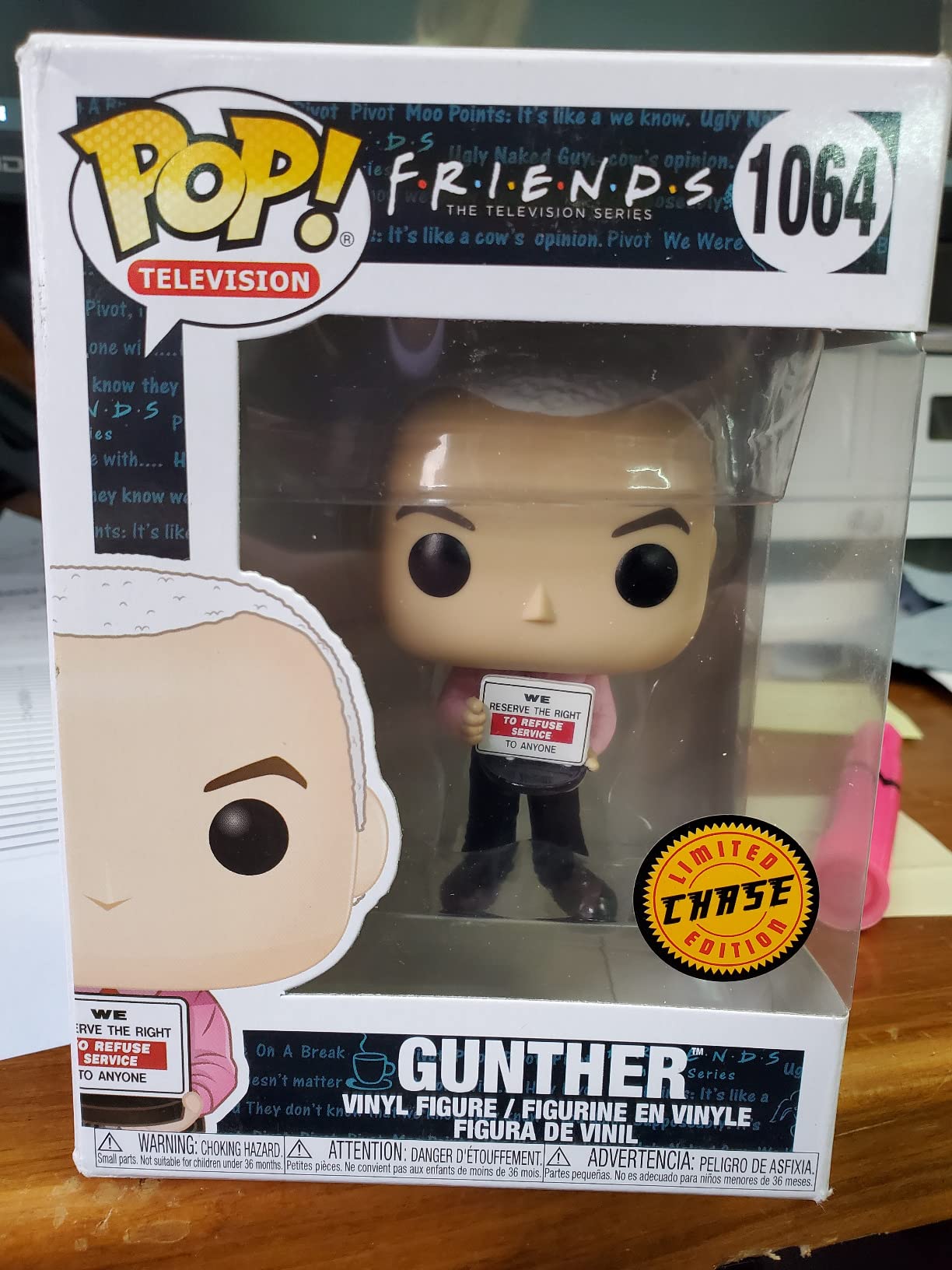 Gunter Figure Funko Pop! TV Gunter from Friends Chase Figure - Holding Right to ...