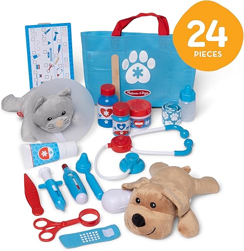 Miniatura 3 de Melissa & Doug Examine & Treat Pet Vet Play Set – Juego de veterinario para niños. El original (24 piezas, gran regalo para niñas y niños – Juguete