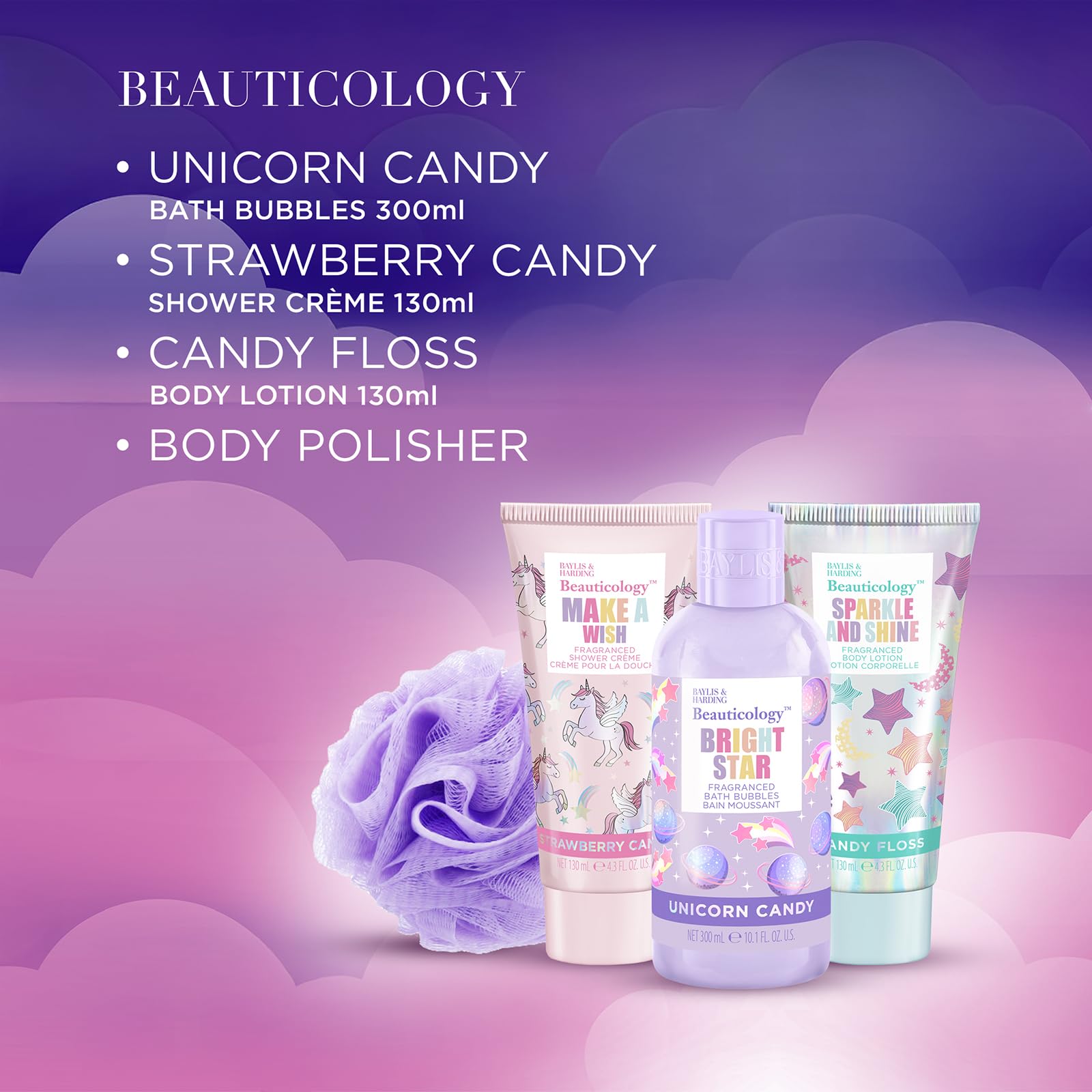 Baylis & Harding Beauticology Cosmic Fun Pop Beauty Bag Gift Set - Vegan Friendly - Image 3