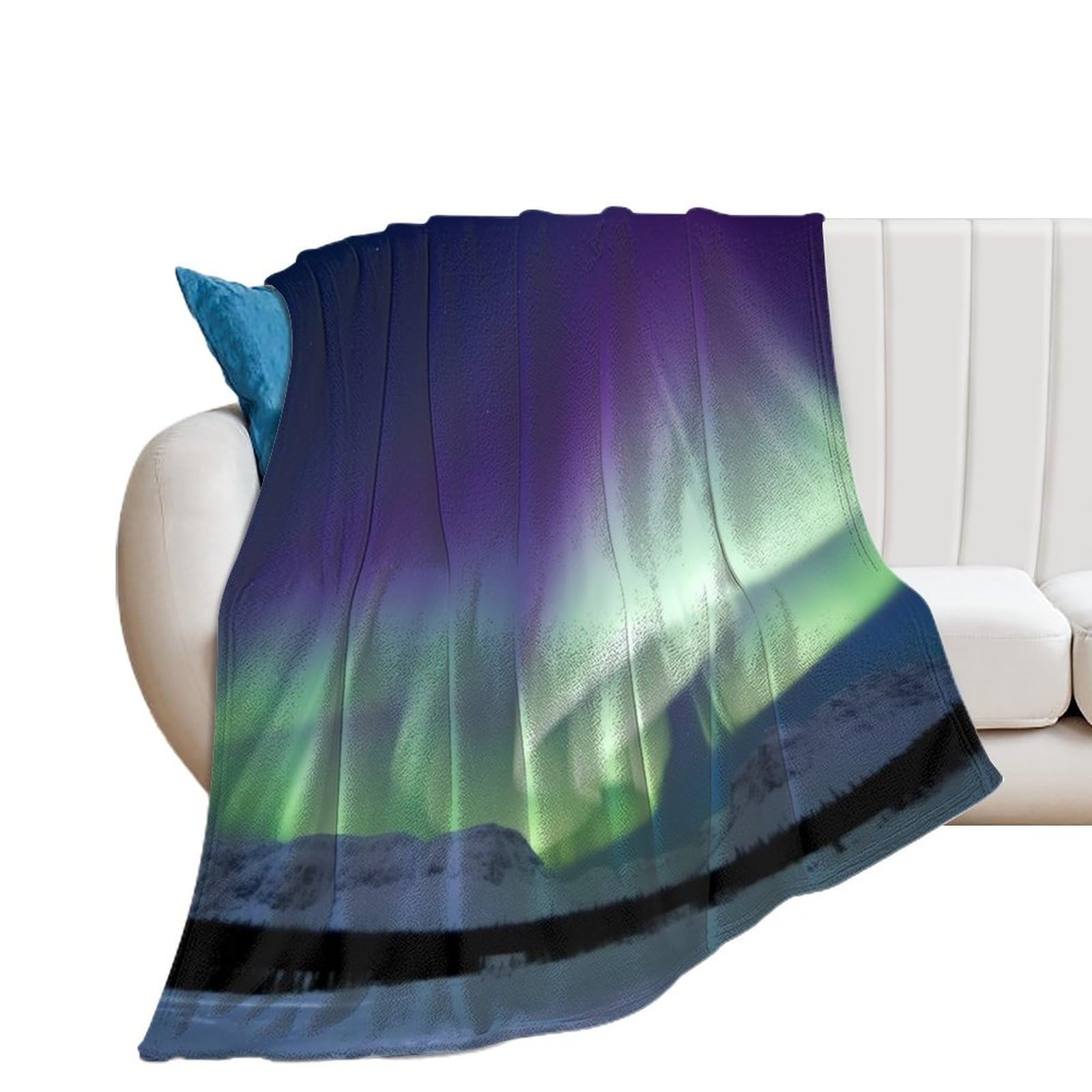Couverture en flanelle douce pour des soirées cocooning sur le lit