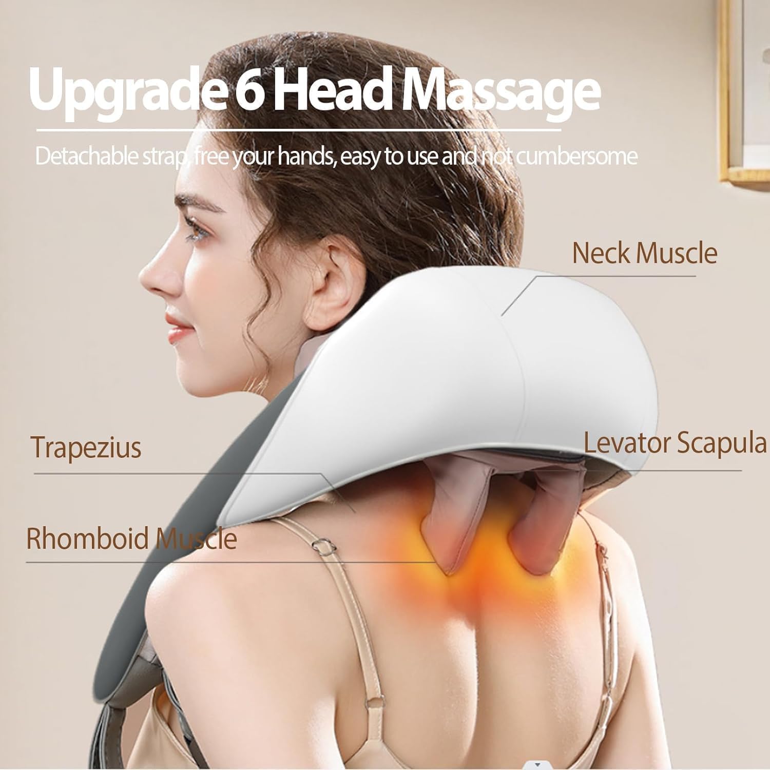 Neck and Back Massager for Cervical Pain Relief with Heating, Body Massager for Body Aches and Pains Relief, Electric 5D Cervical Massage Machine for Deep Tissue Neck, Back, Shoulders, Waist and Legs