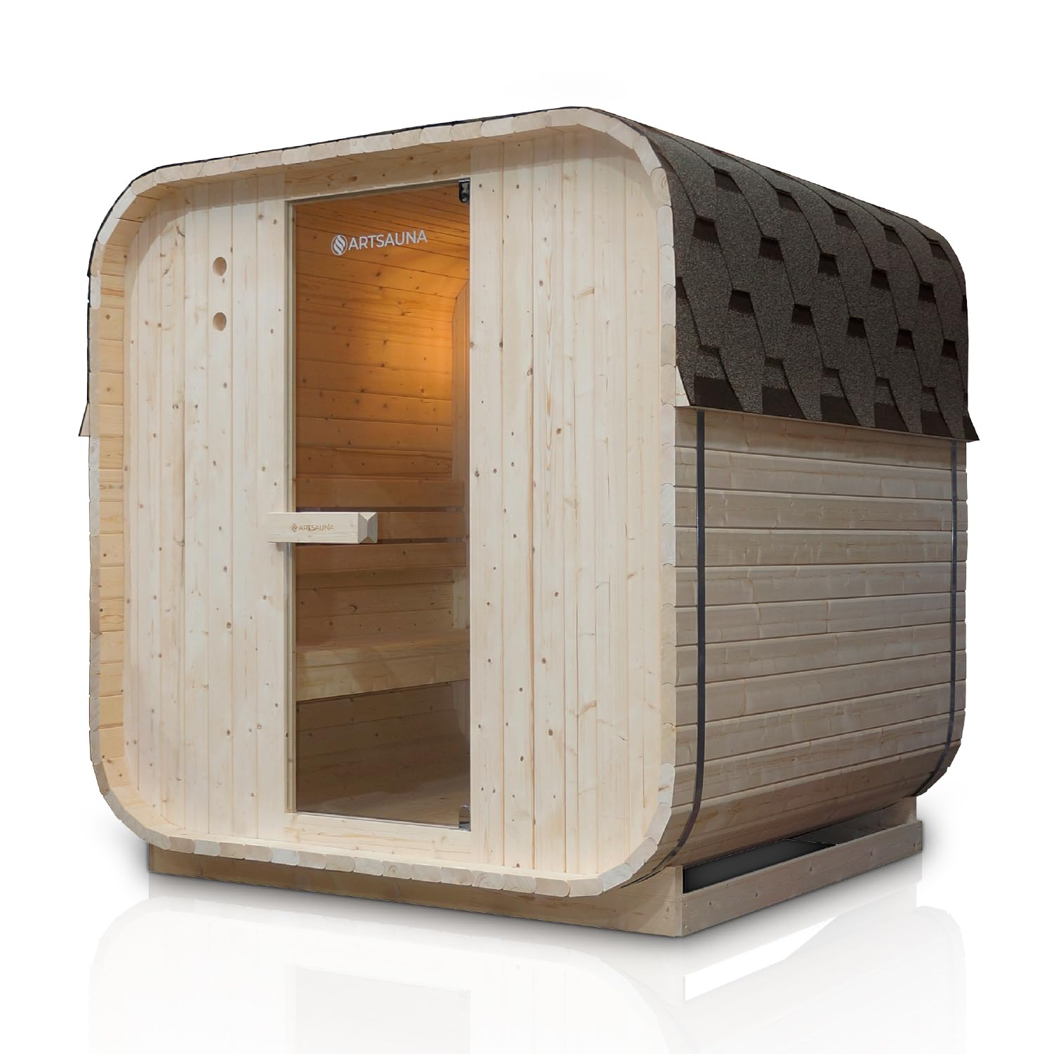 Artsauna Fasssauna Nolvik L Outdoor-Sauna mit Komplettset