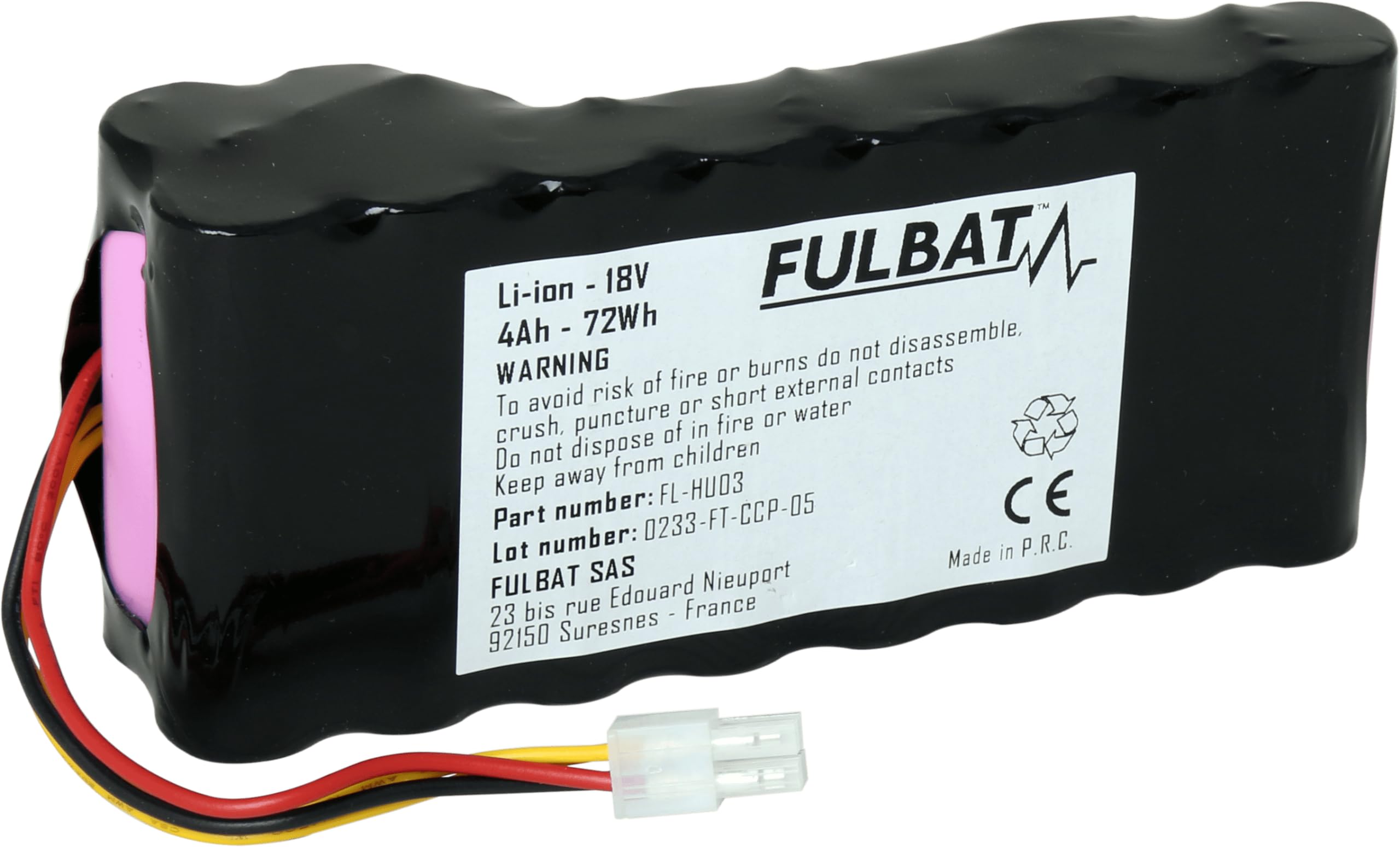 FULBAT BATTERIE ROBOT TONDEUSE HUSQVARNA GARDENA 18V 4AH 72Wh LI-ION
