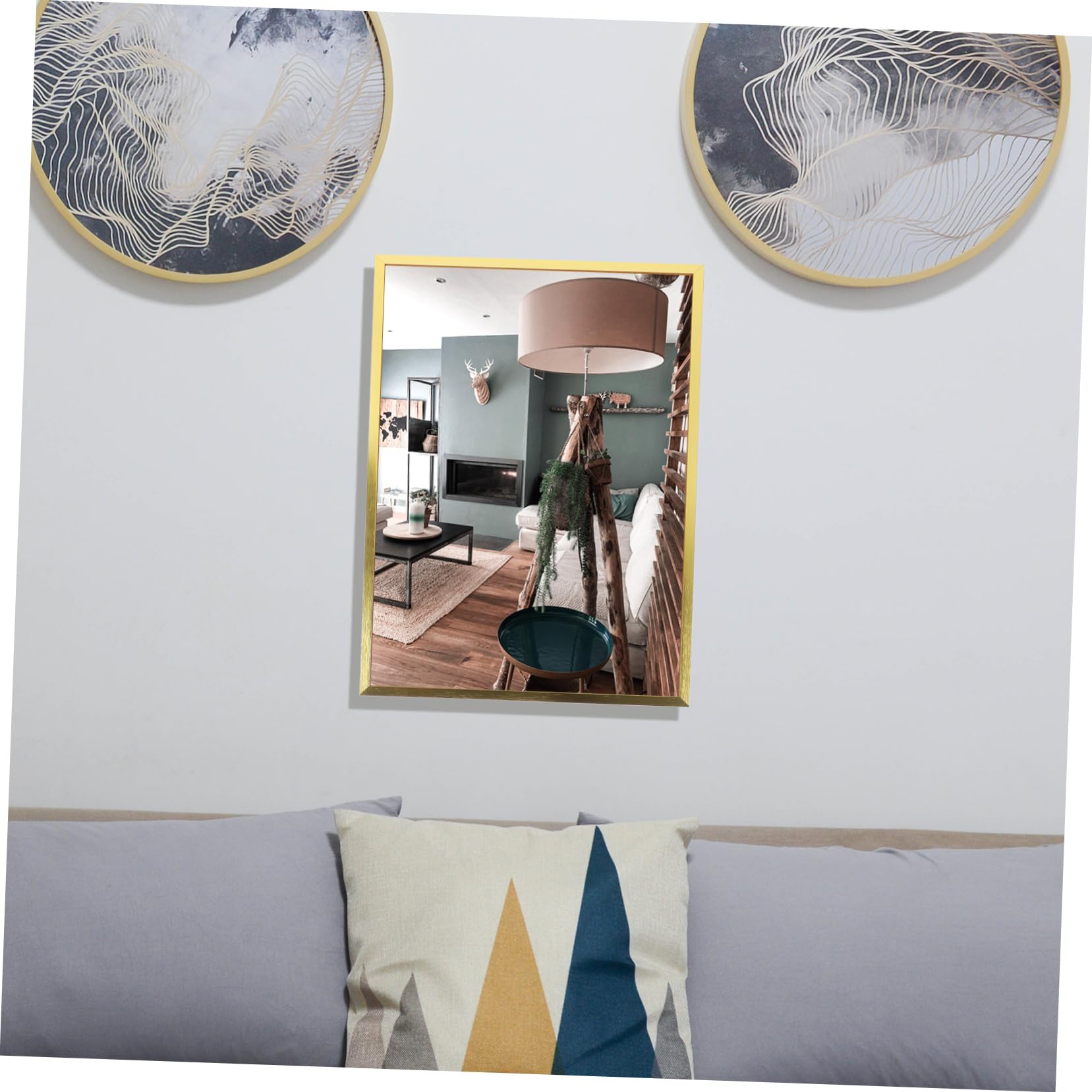 Homoyoyo Marco de Fotos de Aluminio Transparente con Estrecho Soporte para Certificados y Pósteres Resistente y Fácil de para Oficina y Hogar