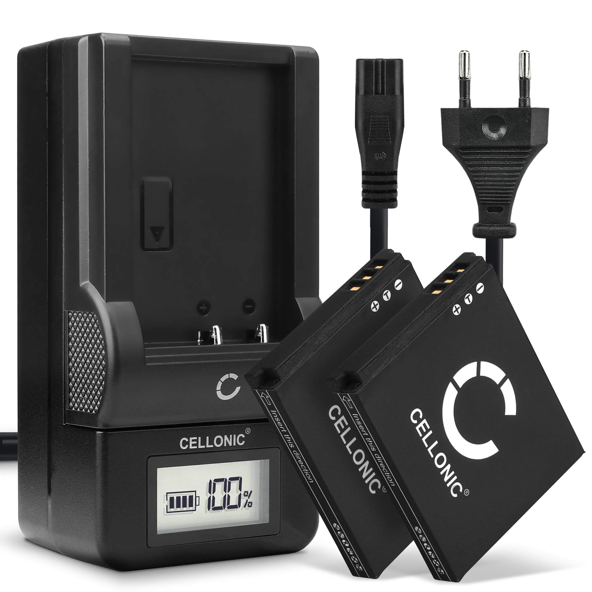 CELLONIC 2X Batería Compatible con Canon Digital IXUS 70, 40, 75, CB-2LV
