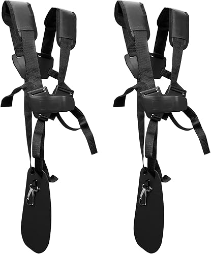 Correa de hombro para recortadora - Correa de arnés para recortadora de césped, correa cómoda para doble hombro, cortador de cepillo, correa de