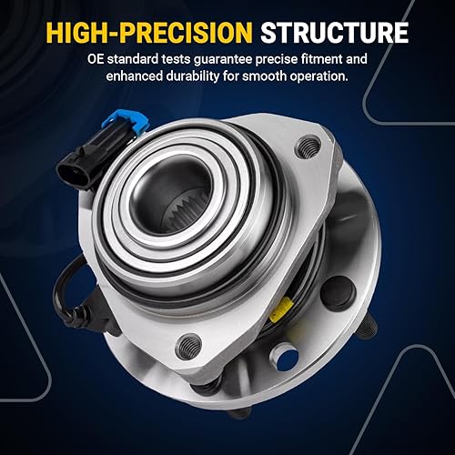 Miniatura 2 de AUTOCLUB Buje de cojinete de rueda delantera 4WD para Chevy S10 Blazer GMC Jimmy Sonoma Isuzu Hombre Olds Bravada Asamblea Reemplazo 513124 - AWD