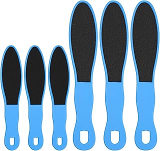 6 Pieces Pedicure Foot File Double-Sided Foot File Foot Exfoliator Dry Skin Remover Feet Scrubber Foot Rasp File Dead Skin Remover, 2 Sizes (Blue)