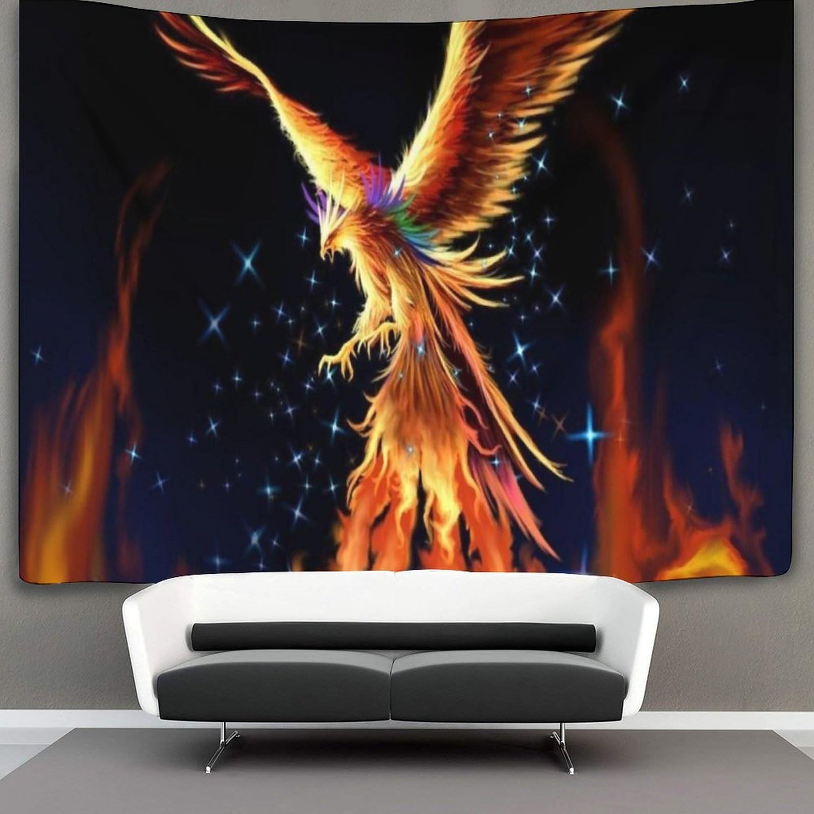 kaiyun 180cmx230cm Tapestry Majestic Phoenix Tapestries Birds Animals 3D Printing Wall Hanging Home Decorations