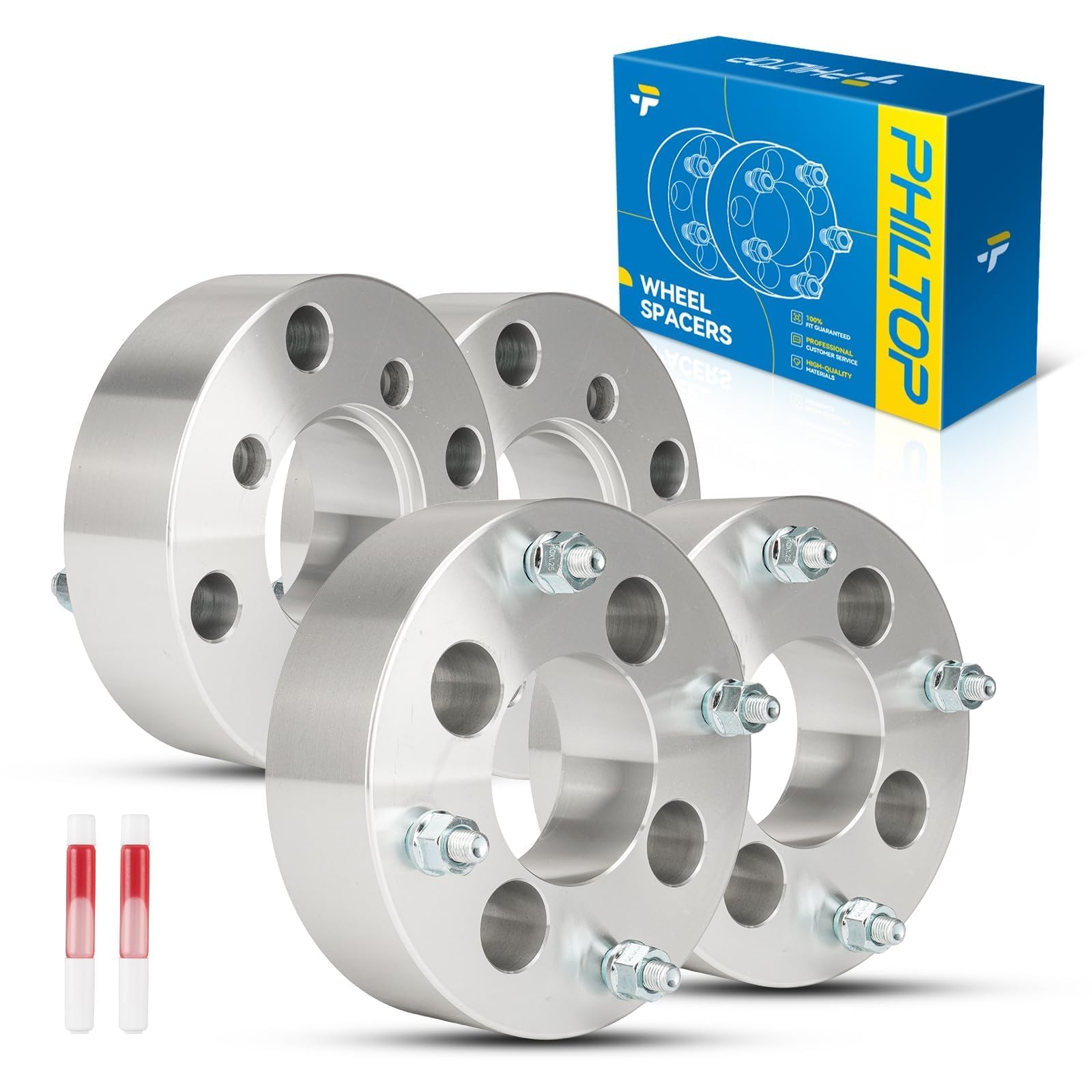 PHILTOP 4x110 to 4x137 ATV Wheel Adapters, 2 inch, 4 Pack