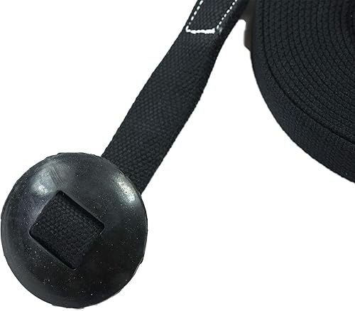 Vista 18 de Southwestern Equine Línea de estocada de tela plana de algodón de 35 pies con broche de perno y tope de goma (35 pies, zafiro)