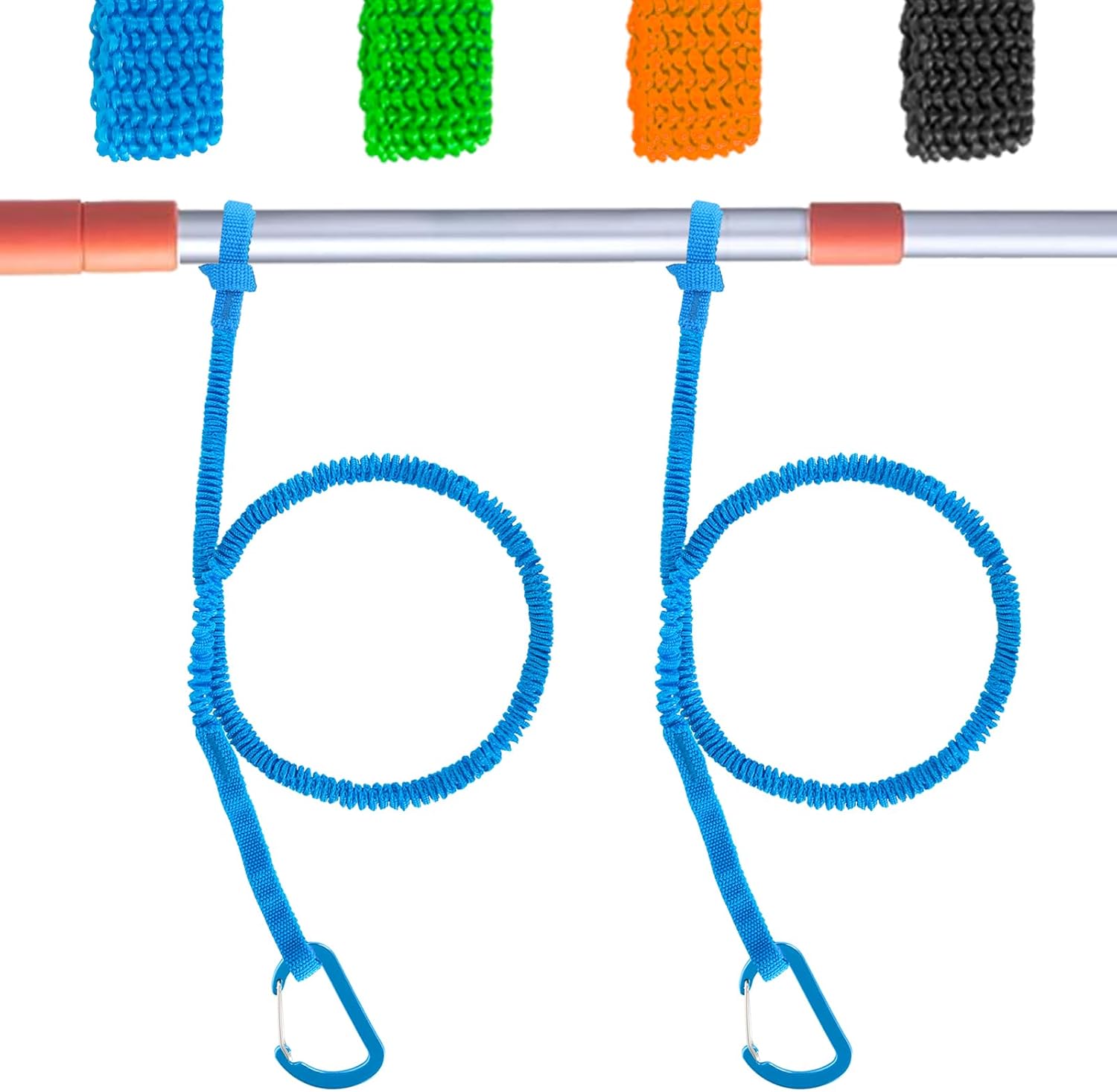 1/2/4 Pack Kayak Paddle Board Tether Leash Stretchable Strap Lanyard Rope, 3.3-7 Feet with Carabiner for SUP Kayaking Boating Canoeing Fishing Pole Rod or Other Gear 1/2/4 Pack Kayak Paddle Board Tether Leash Stretchable Strap Lanyard Rope, 3.3-7 Feet with Carabiner for SUP Kayaking Boating Canoeing Fishing Pole Rod or Other Gear