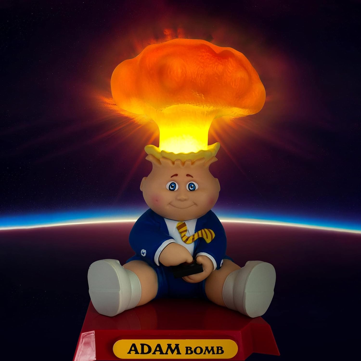Toynk Garbage Pail Kids Adam Bomb Figural Mood Light, Nightstand Table Lamp | 10 Inches Tall