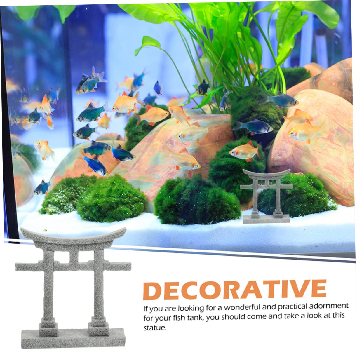 BESPORTBLE 6piezas Decoración De Acuario Miniatura De Estilo Japonés De Puerta Torii Accesorios para Peceras Adornos para Paisajes De Jardín Elemento para Crear Naturales Acuarios