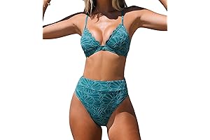 SheIn: High-Waisted Scalloped Bikini Set for Summertime Glamour