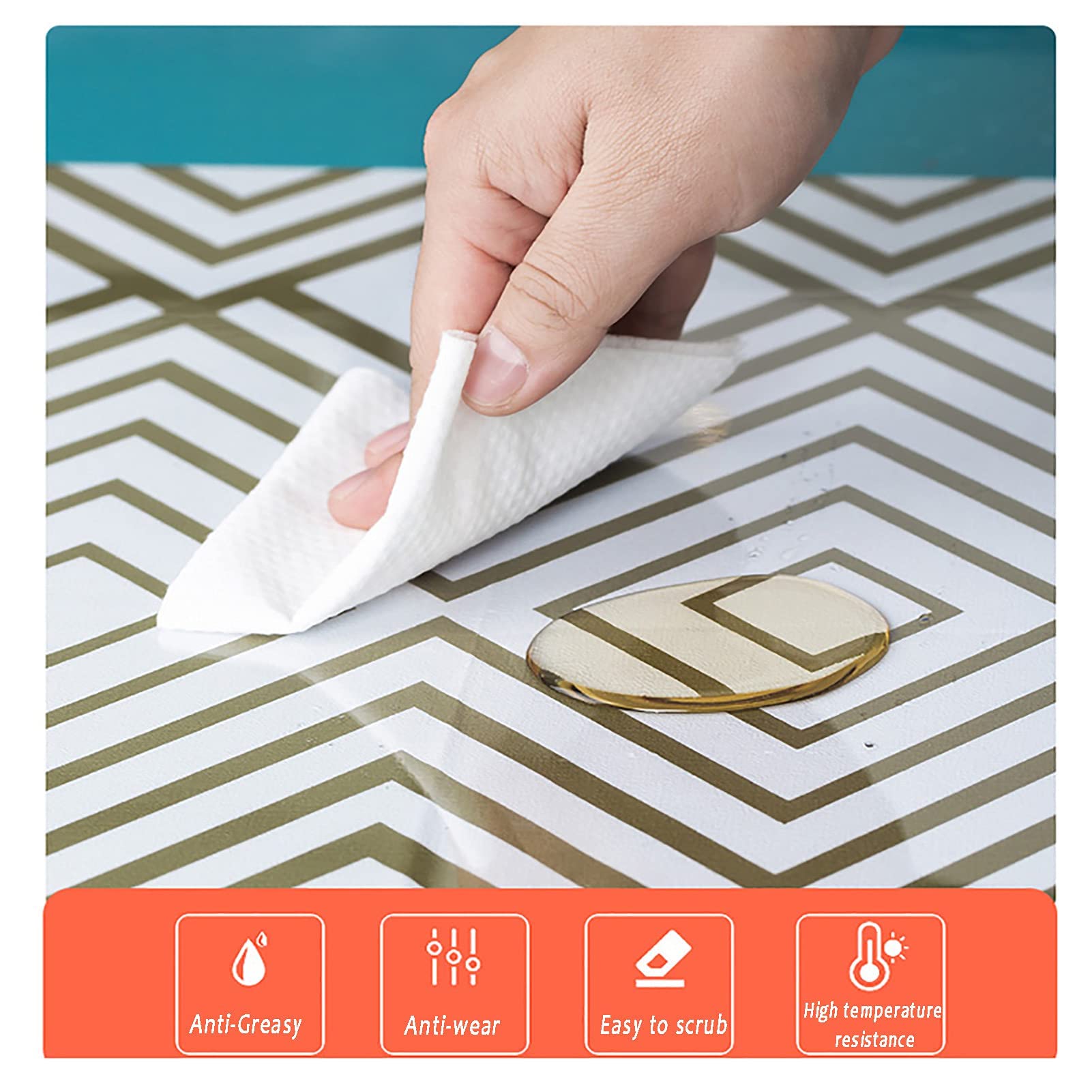 ERoomQ PVC Clear Table Protector,Transparent Plastic Table Cloth Cover Rectangular Thick 2mm Wipeable Heat Resistant Protective Pad Dining,70x210cm/27.5x82.7in