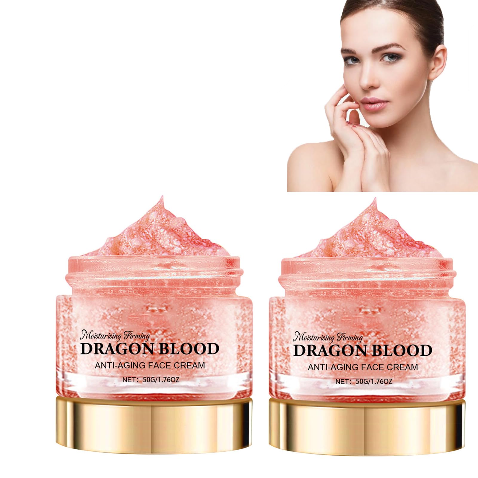 2Pc Crema Facial De Sangre De Dragón,Retinol Placenta Royal Dragon