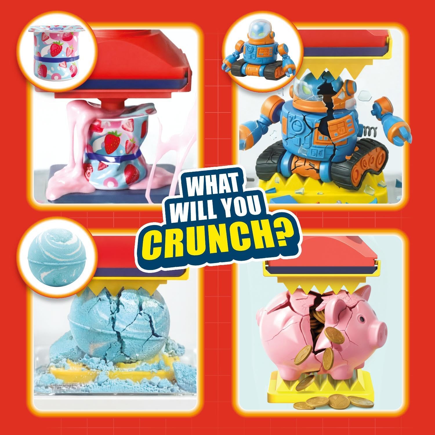 CRUNCH LABS by Mark Rober – der Zerquetscher: Zerschmettern, zerdrücken, zerquetschen und aufplatzen Lassen, vervielfache Deine Kraft, Wissenschaft mit Wow-Effekt, quetschen, filmen, teilen