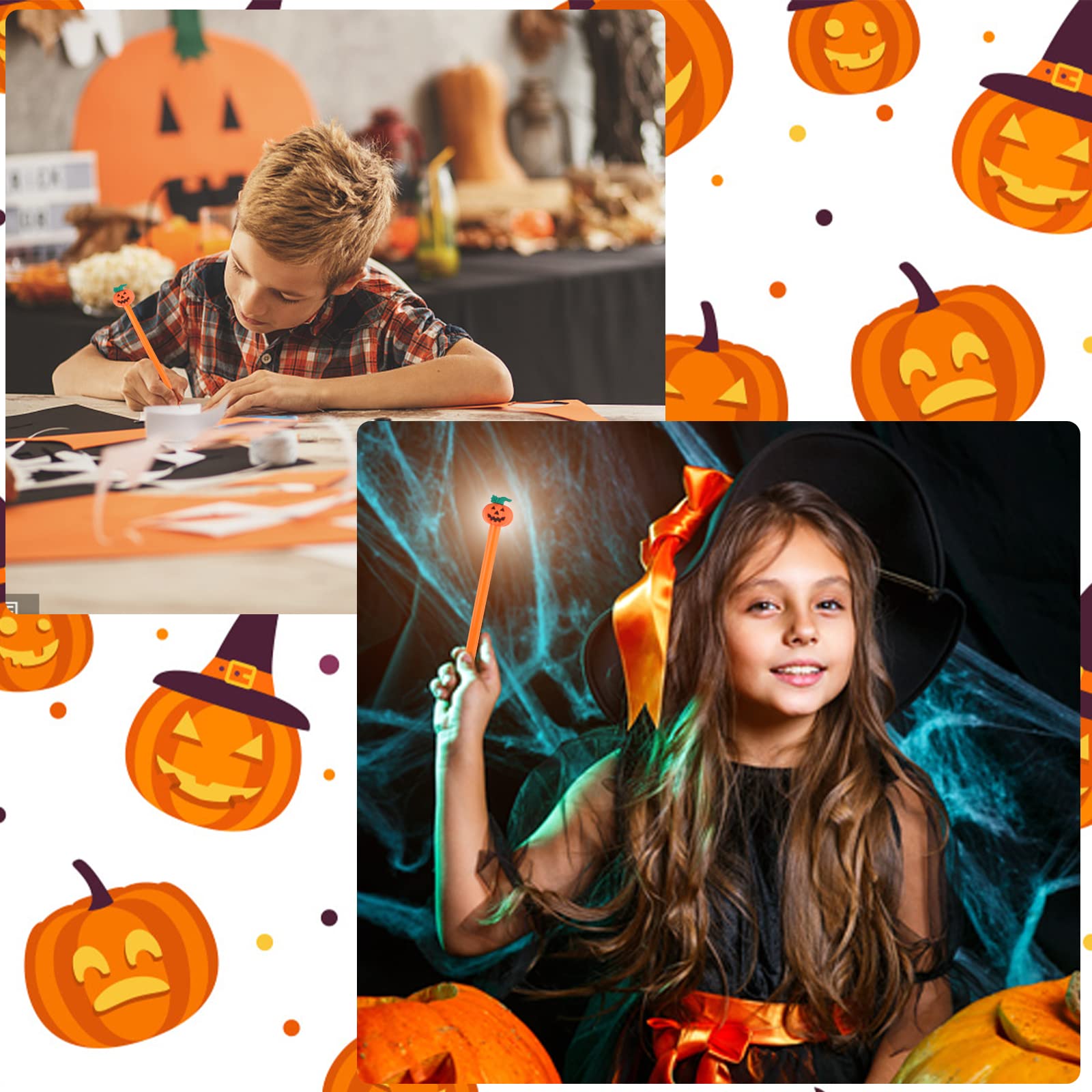 Stylos à Encre Gel Pour Halloween, 60 Pièces, Têtes De Crâne De Citrouille Mignonnes, Nouveauté, Outils D'écriture, Fournitures D'écriture
