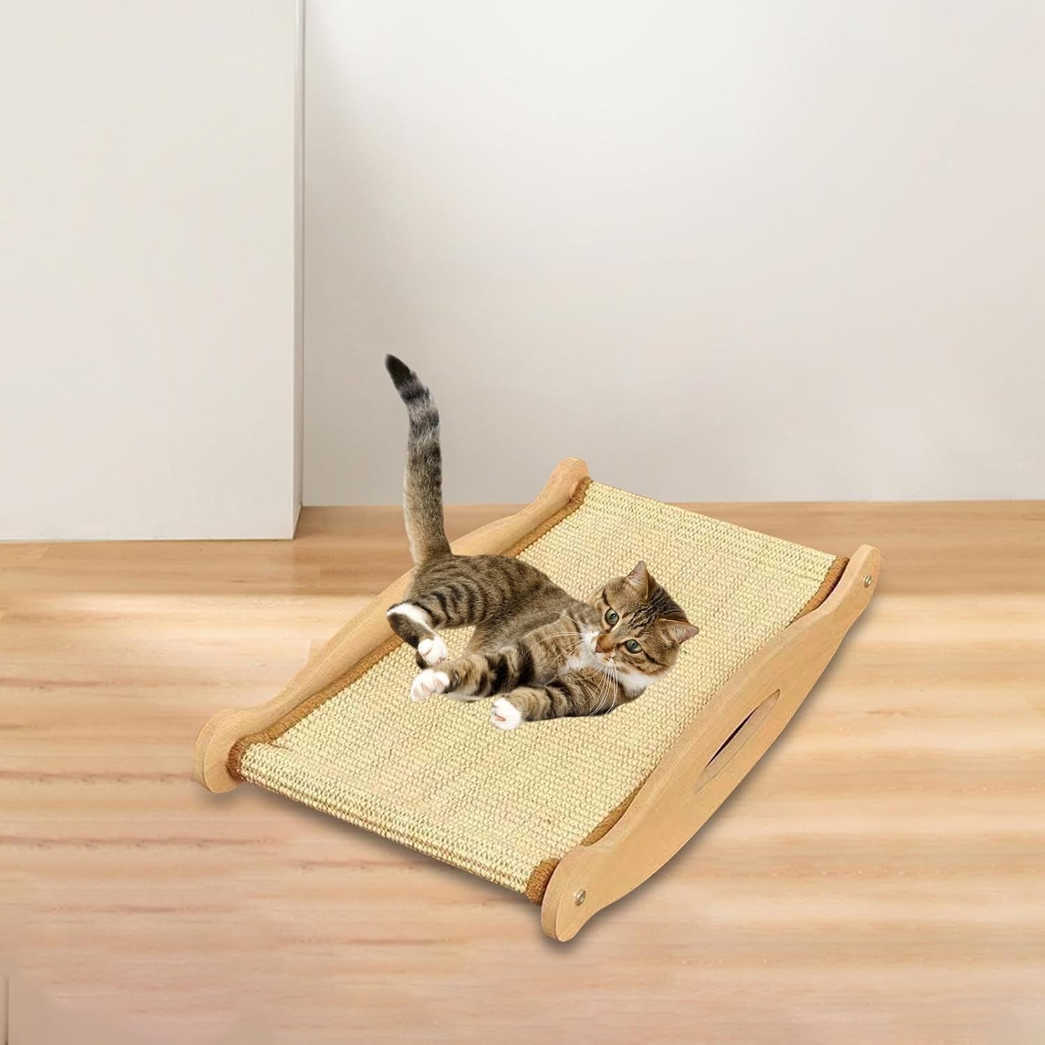 Cat Scratching Pad Board Rocking Lounge Kitten Sleeping Nest Accessory Cat Toys 62x30cm for Grinding Claws Modern Versatile, Style A