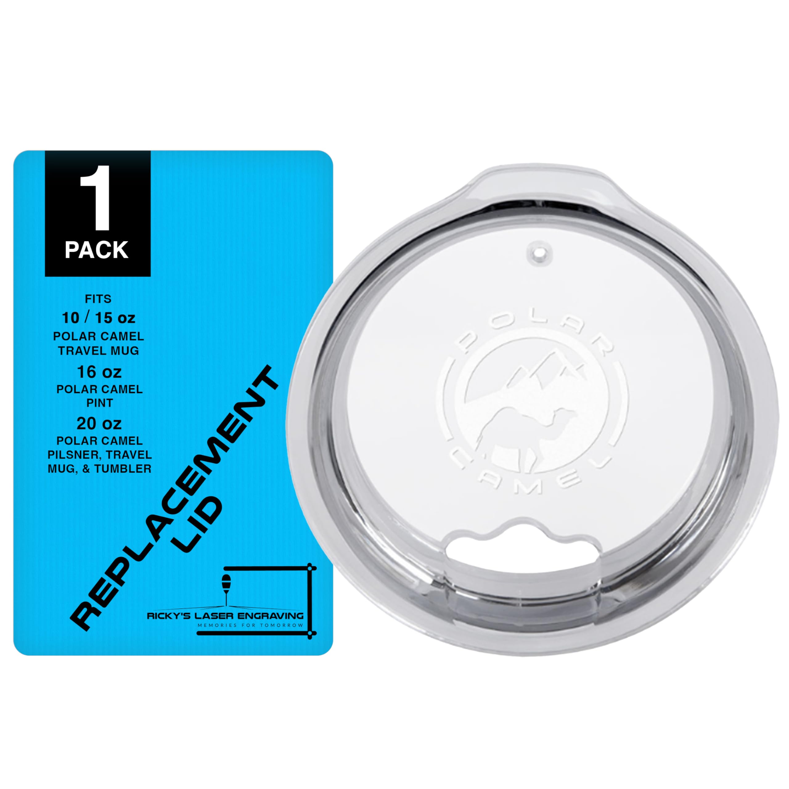 Polar Camel Tumbler Lid Replacement - Polar Camel Lid Replacement (1-Pack), For Polar Camel 10oz and 15oz Travel Mug, 16 oz Pint and 20 oz Pilsners Tumblers, Fits Polar Camel Tumblers and Travel Mug