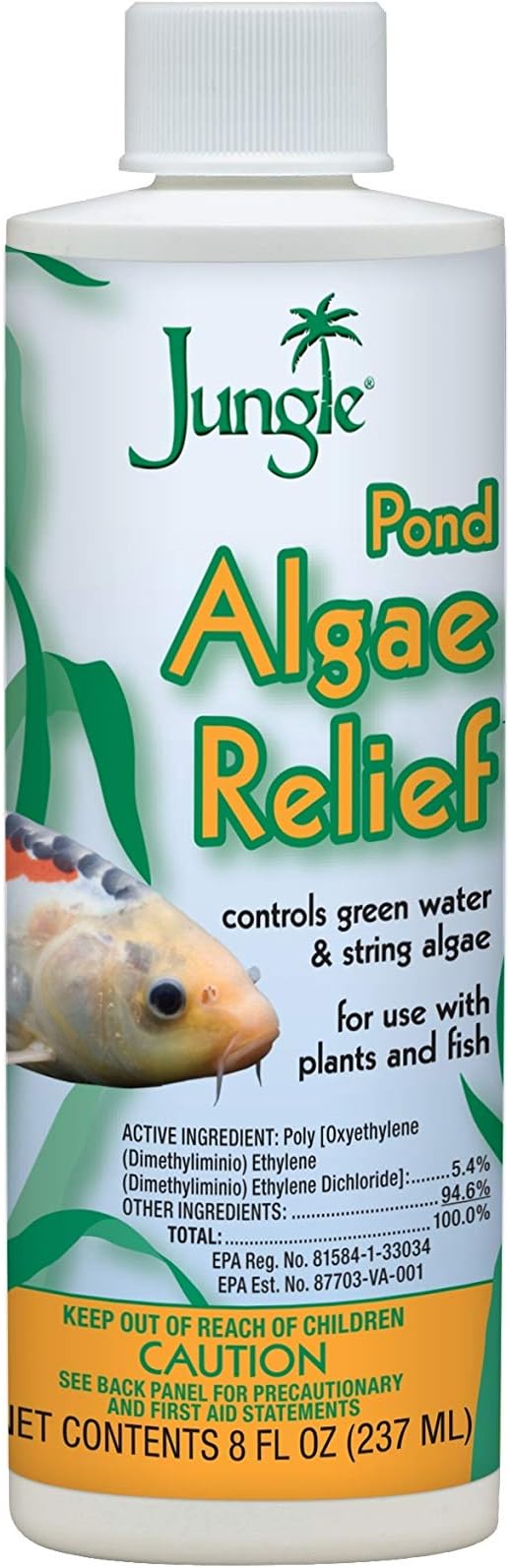 Jungle PL720-8W Pond Algae Relief, 8-Ounce, 237-ml