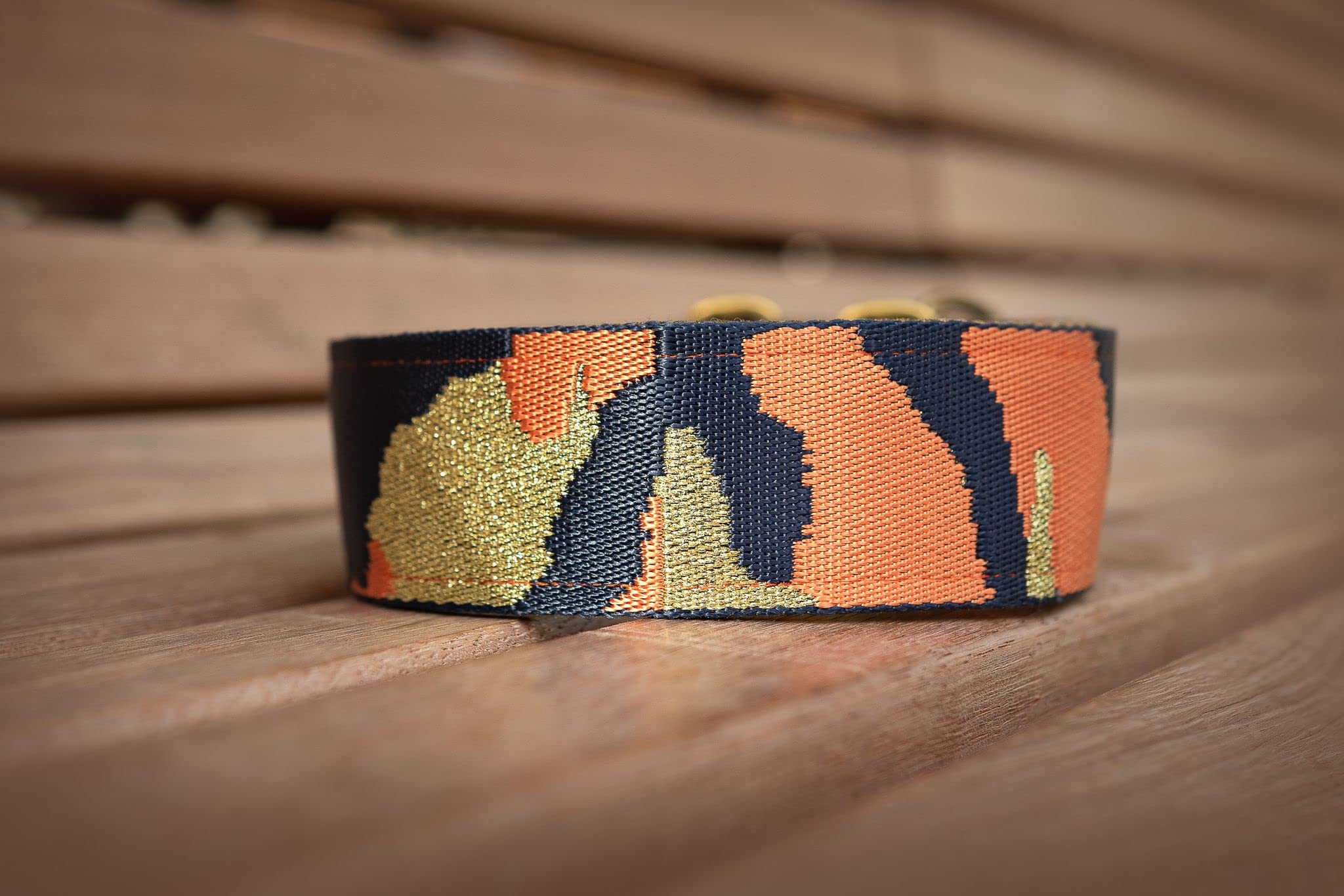 Zugstopp Halsband mit Polsterung, Martingale, gepolstert, 5 cm breit, Trainingshalsband, verstellbar (bis 38cm Hals- 44cm Kopfumfang inkl 6cm Zugstopp, Metallteile: Stahl)