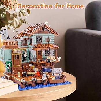 Amazon.co.jp: Hallisun ブロックセット 建物 組み立て 船 漁船