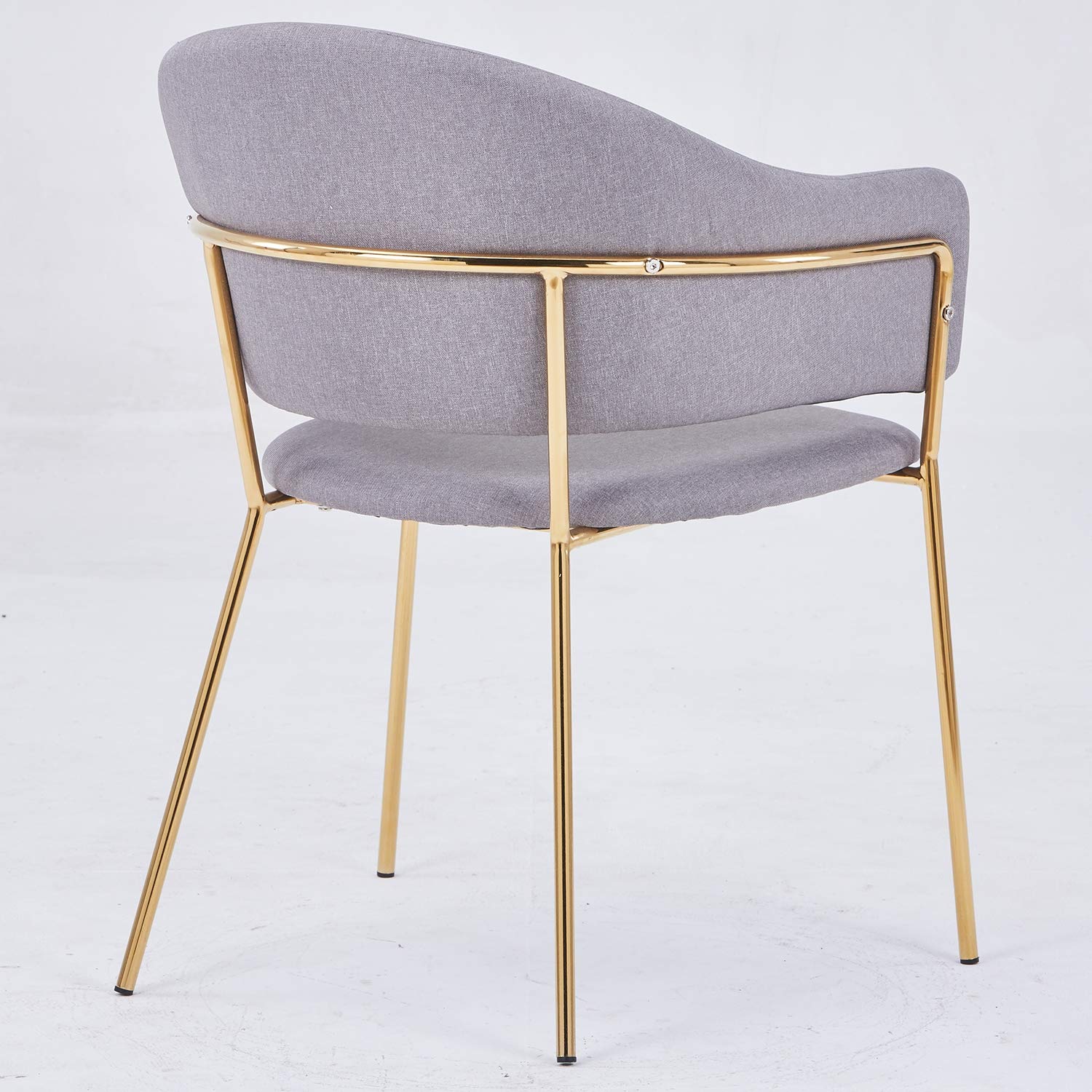 Menzzo Ulrick - Set di 2 sedie e poltrone in tessuto grigio