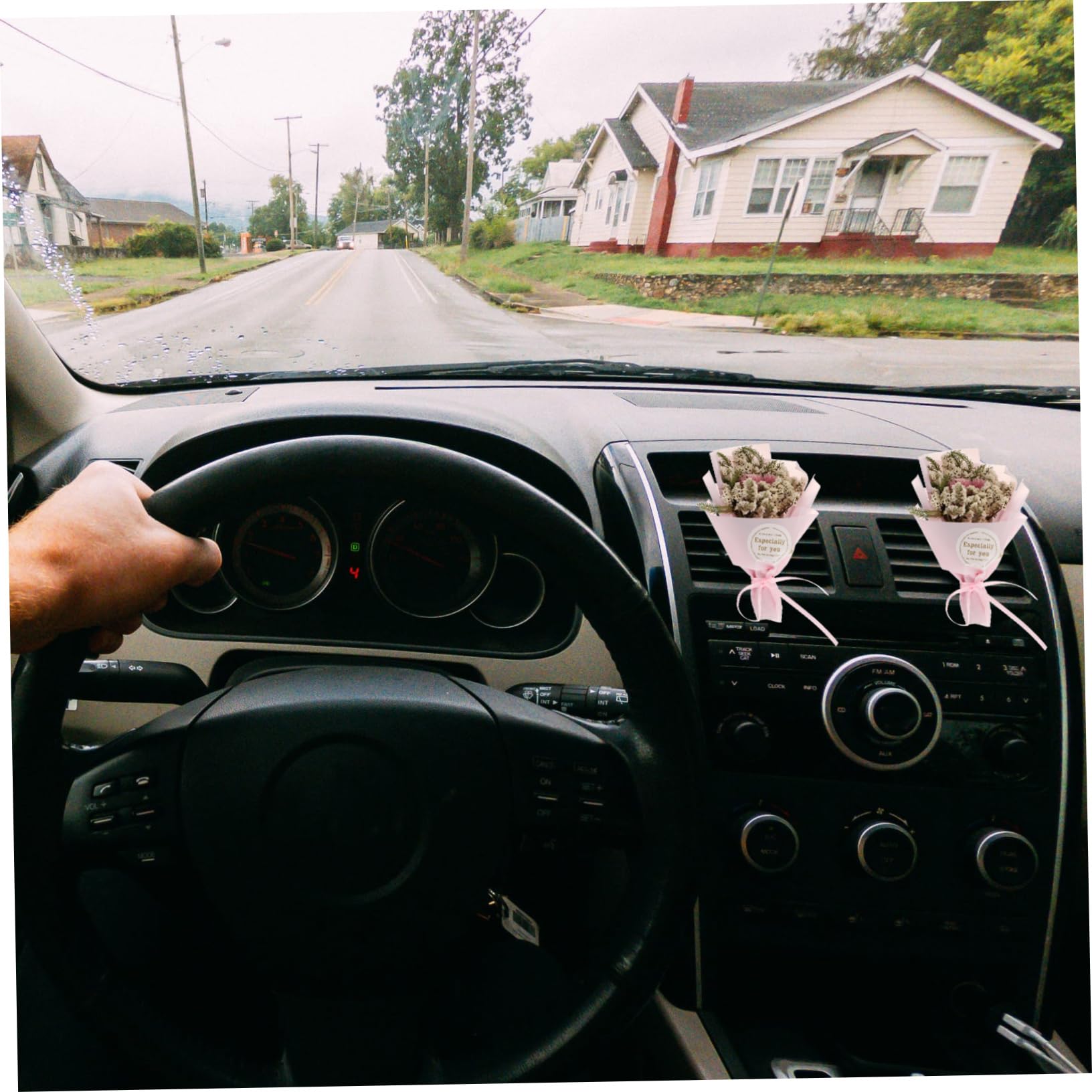 4pezzi Clip Per Auto Profumatori Per Auto Con Fiori Naturali Diffusore Per Aria Condizionata Copertura Odori e Ufficio